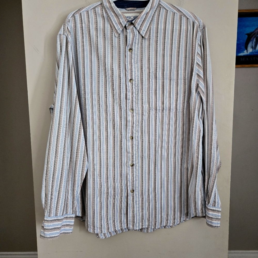 5 for $25 Cherokee Vintage Button Up Long Sleeve Shirt Mens X Large Western Top